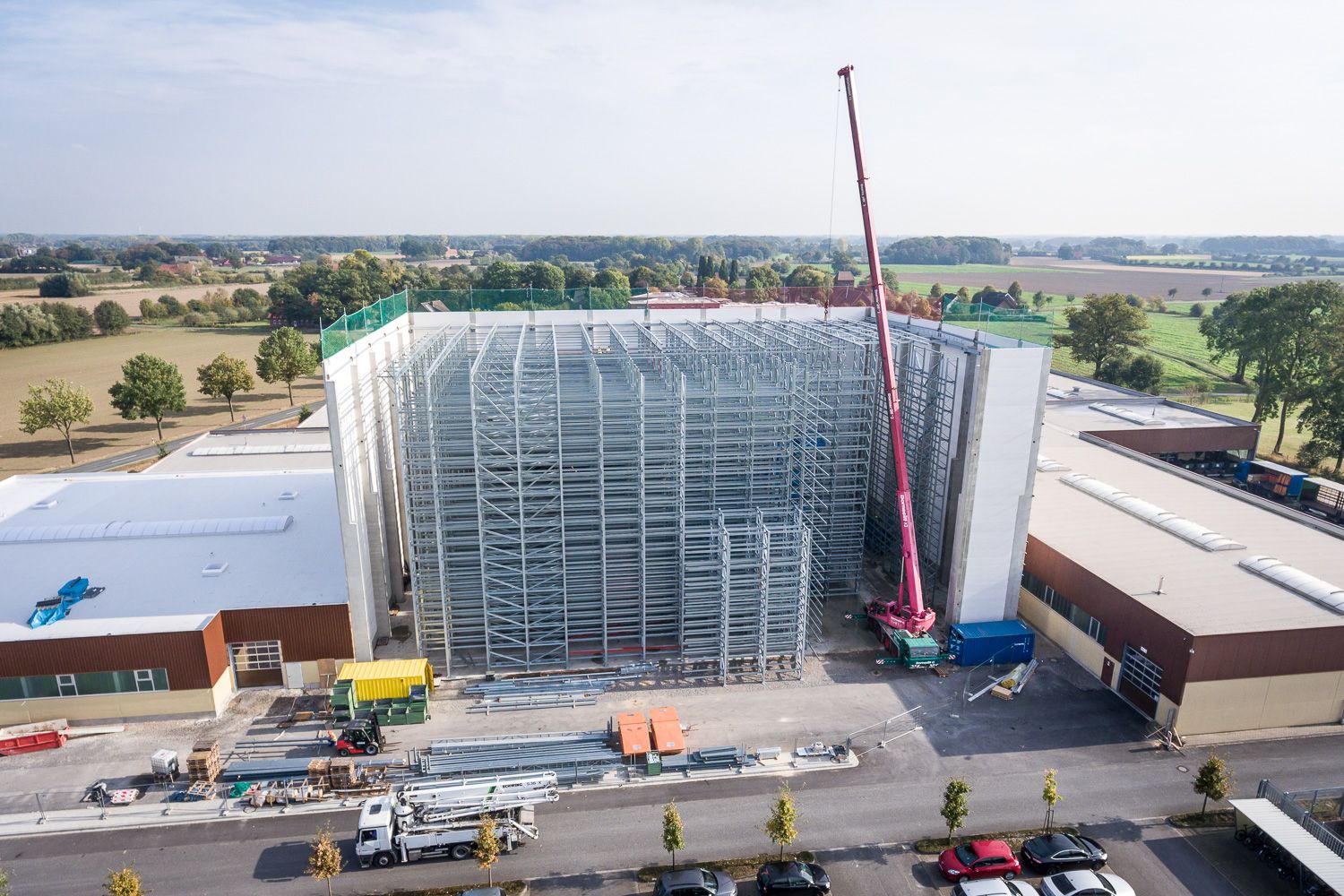 Neubau eines Silolagers